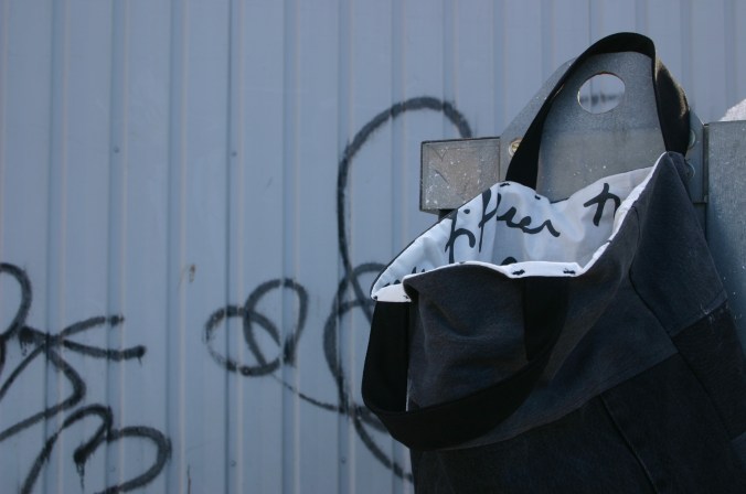 diy denim bag with quilt technique