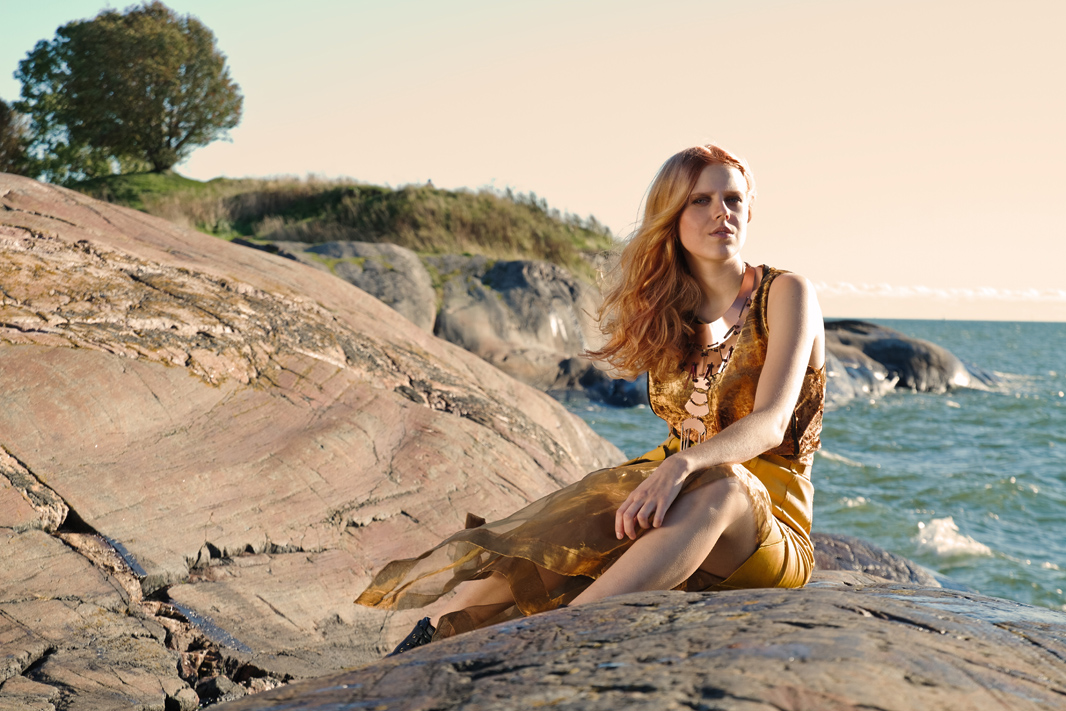 Intercoiffure Finland photoshoot "Fjord", acc. and clothes by Susanoo